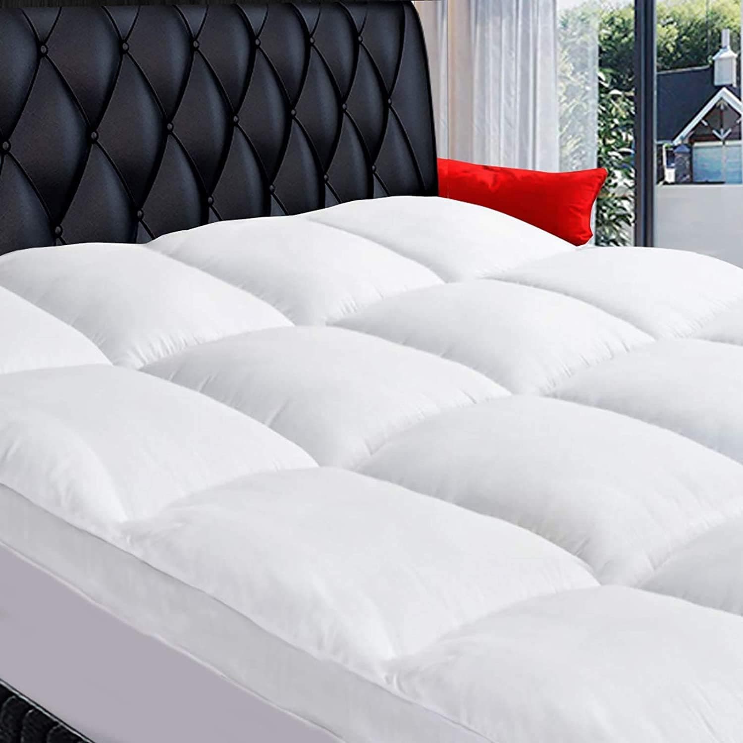 Listing image for COONP Queen Mattress Topper, Cotton Extra Thick Pillow Top