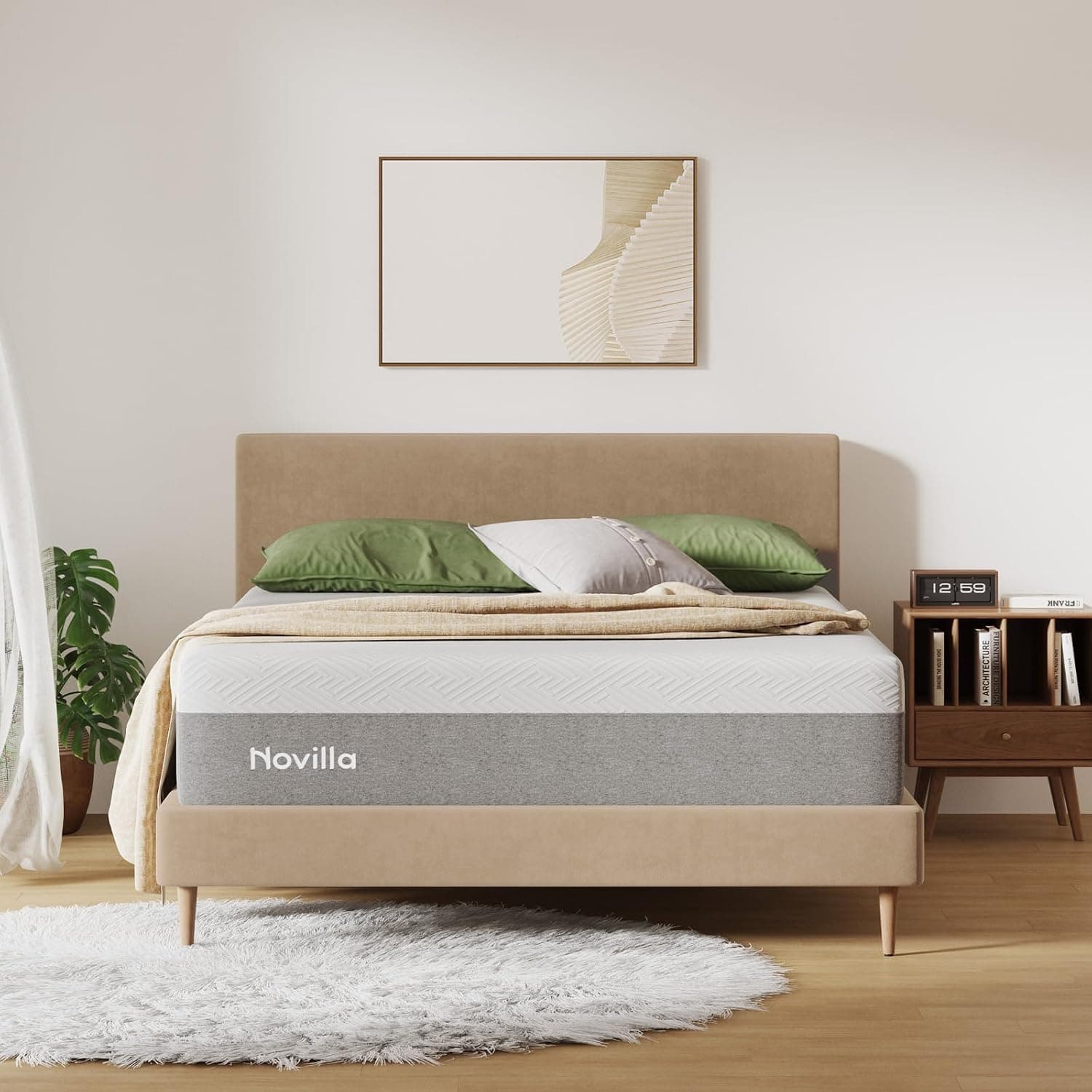 Listing image for Novilla Bliss Queen Size Mattress, 12 Inch Gel Memory Foam