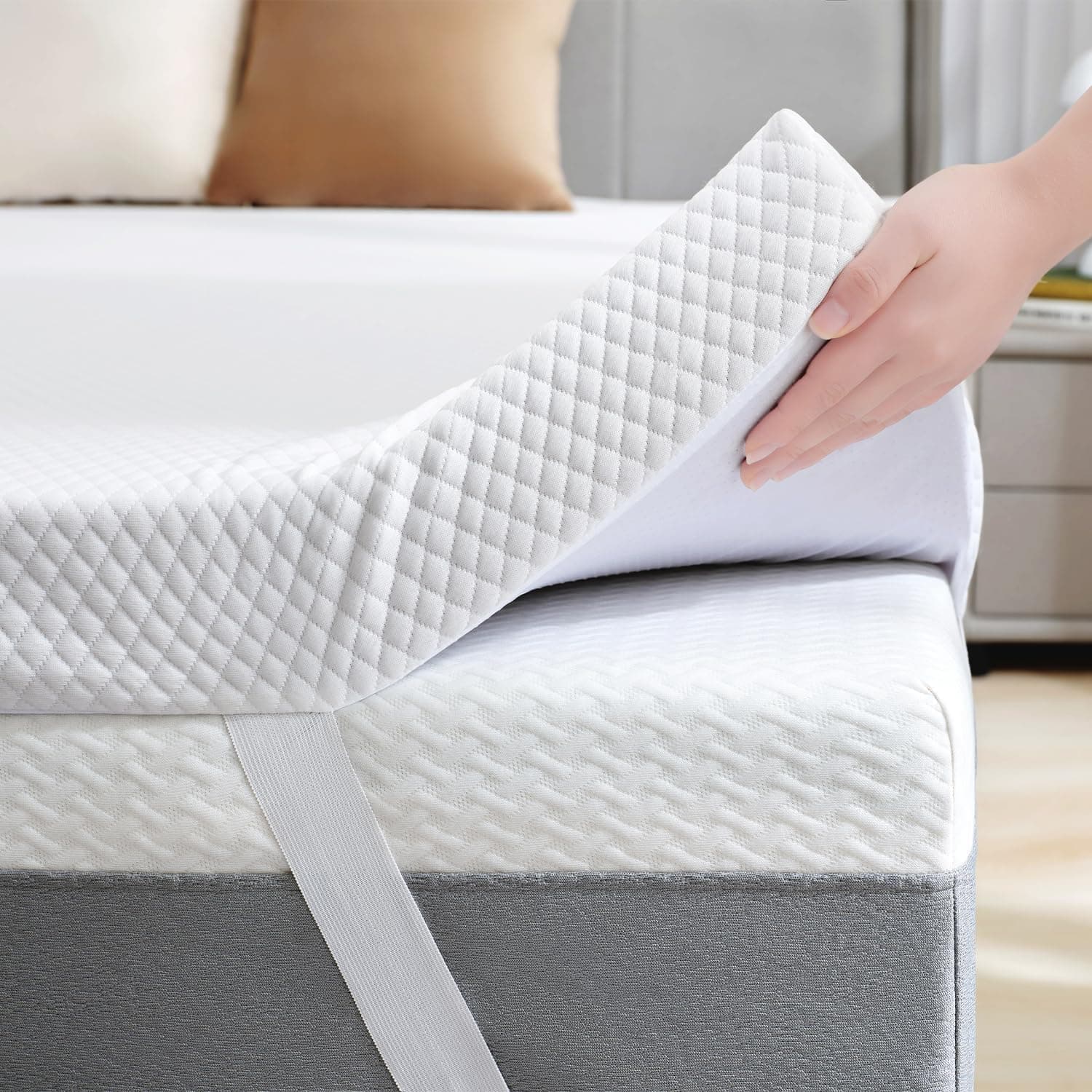 Listing image for SINWEEK 3 Inch Gel Memory Foam Mattress Topper, Full